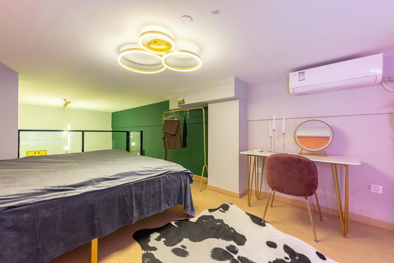 Loft Apartment With Slide Hammock With Movie Viewing Hangzhou Exterior foto